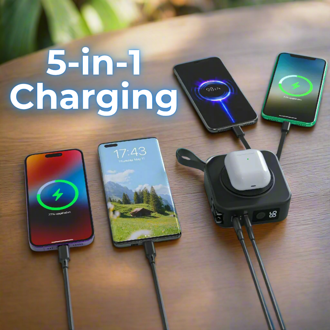 TravelVolt® GO (5-in-1 Travel Charger)