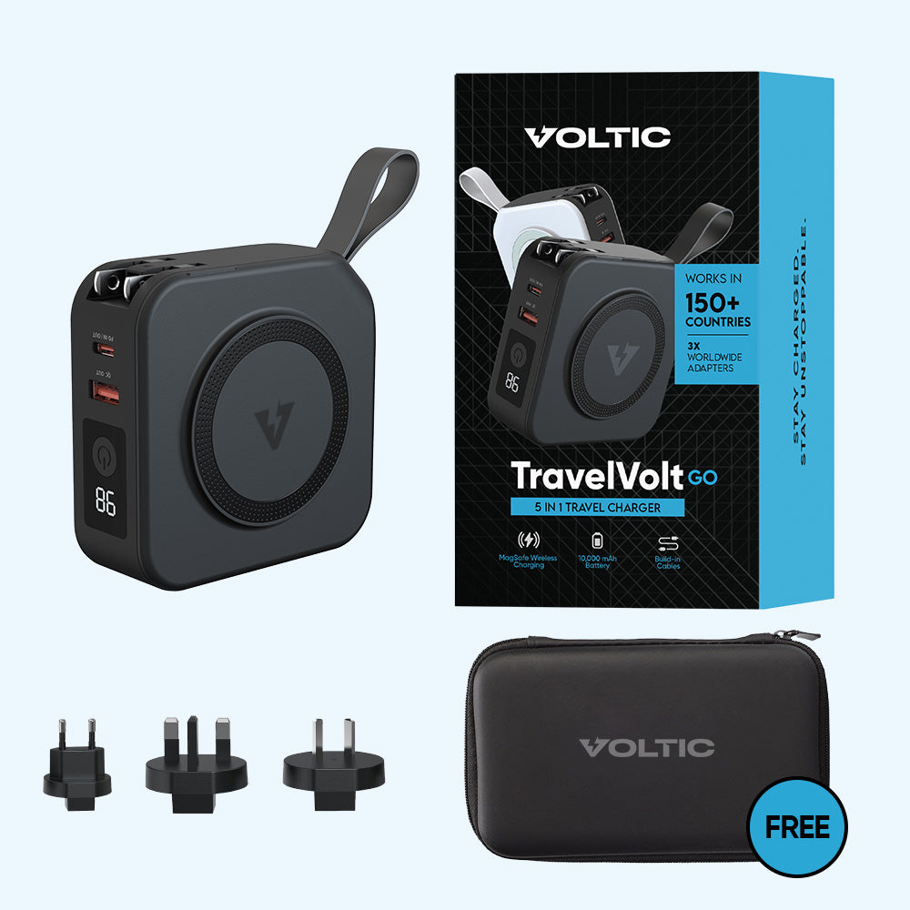 TravelVolt® GO (5-in-1 Travel Charger)