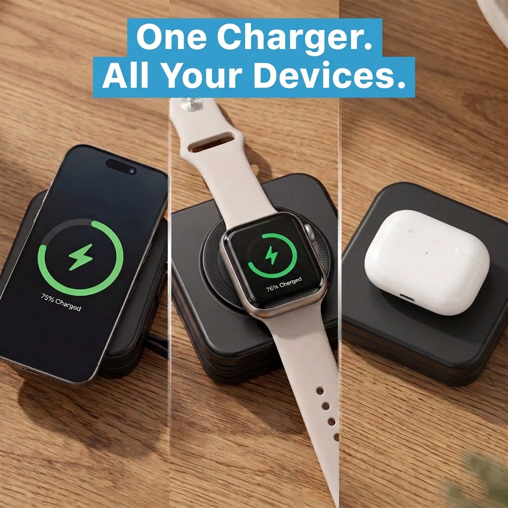 TravelVolt® GO (5-in-1 Travel Charger)