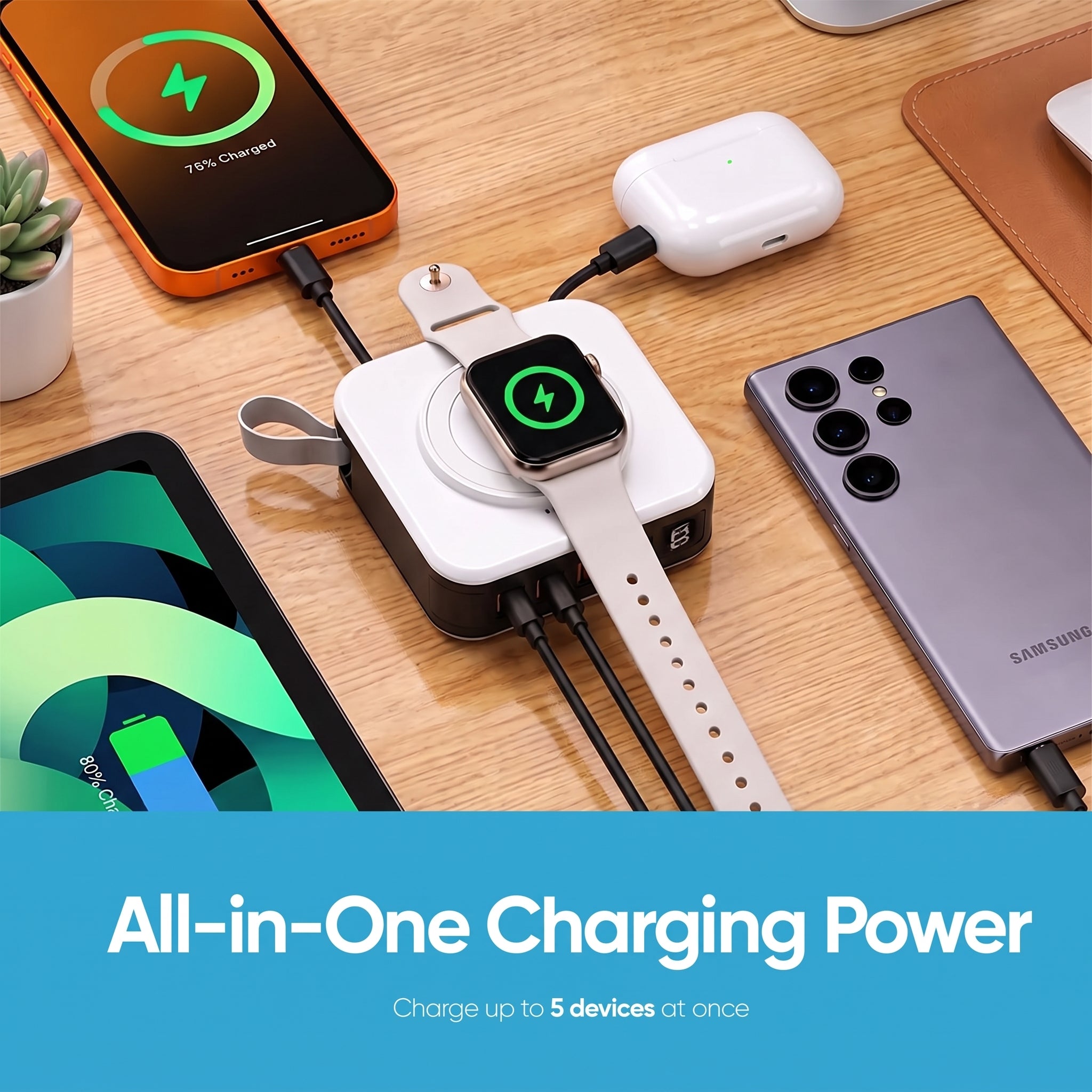 TravelVolt® GO (5-in-1 Travel Charger)
