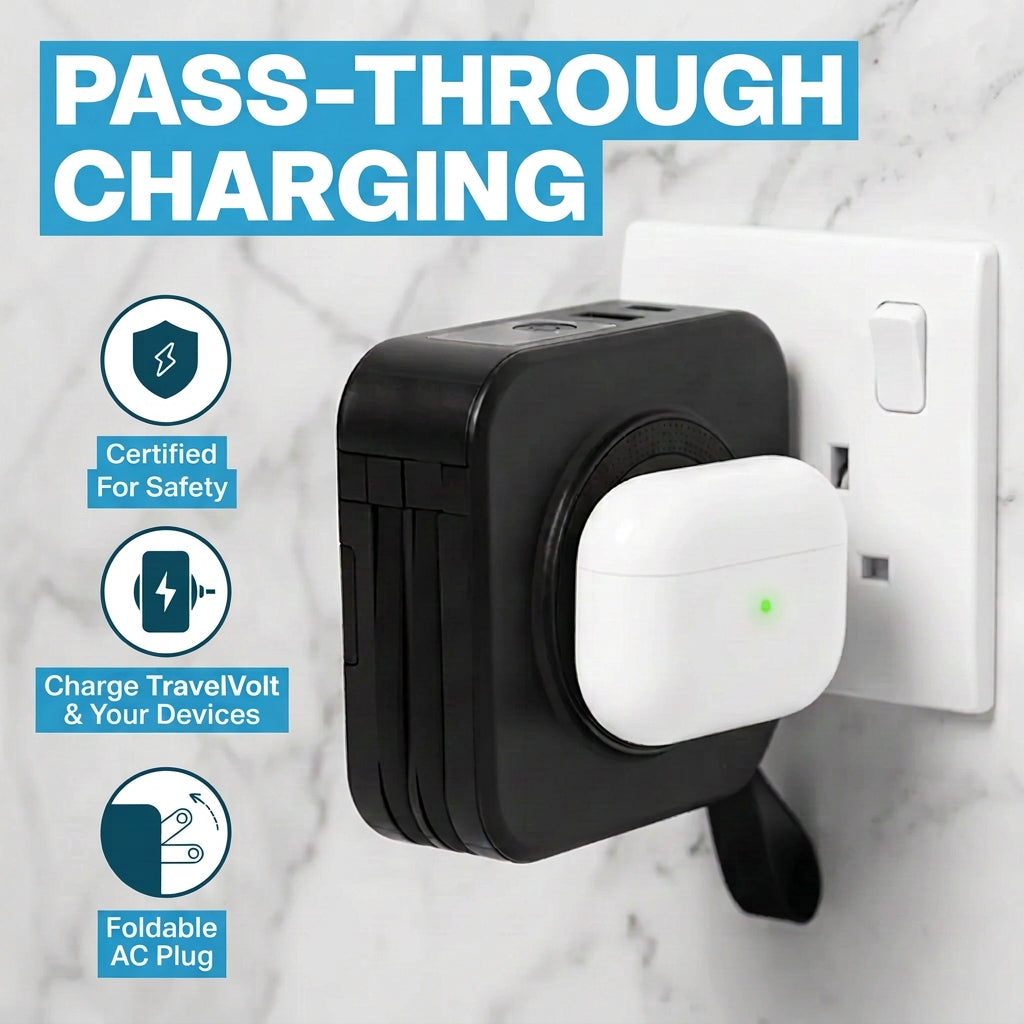 TravelVolt® GO (5-in-1 Travel Charger)