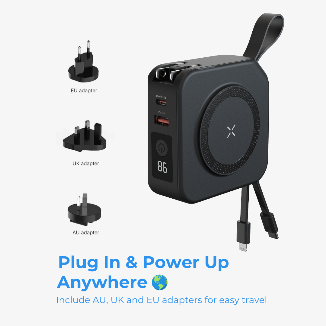 TravelVolt® GO (5-in-1 Travel Charger)