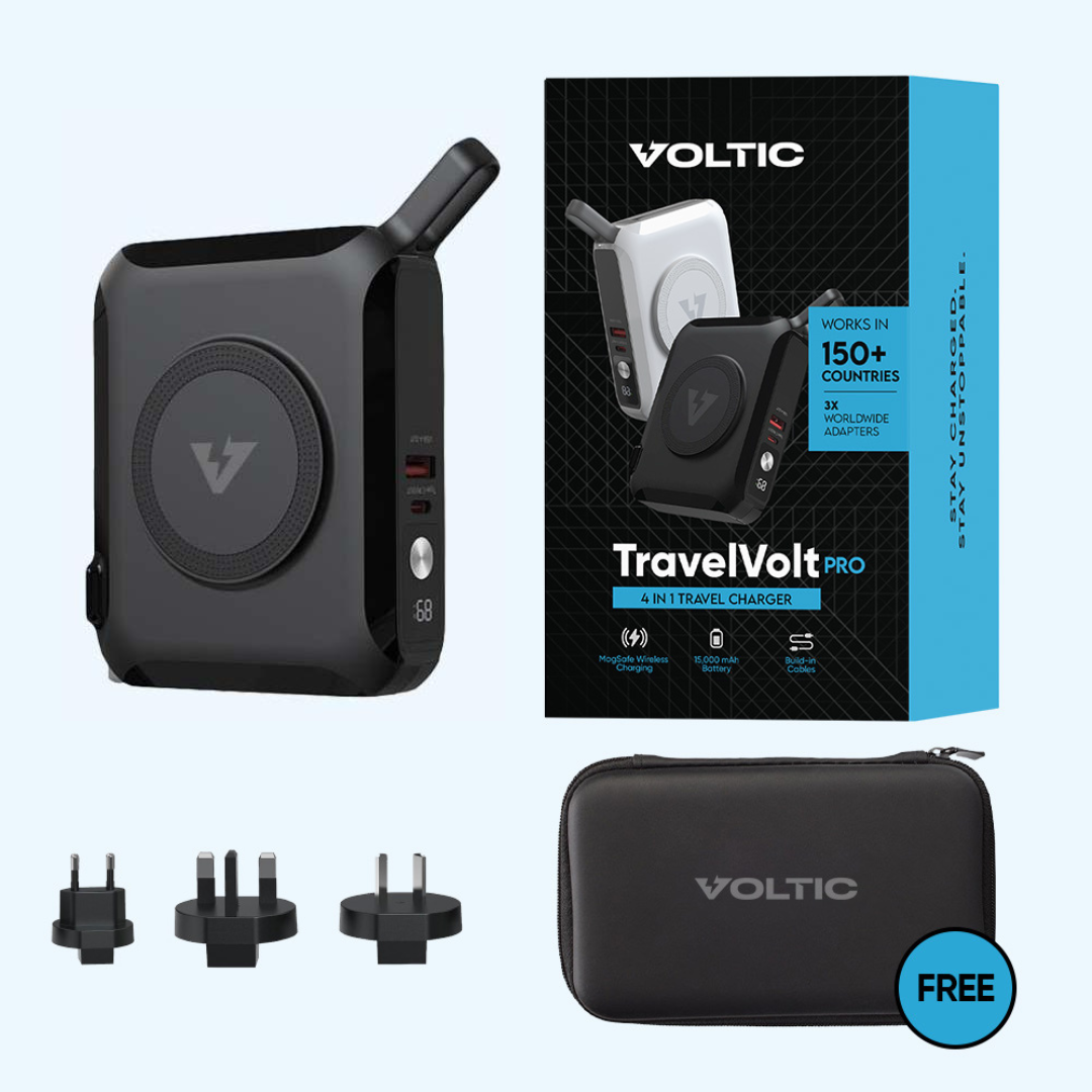 TravelVolt® PRO (4-in-1 Travel Charger)